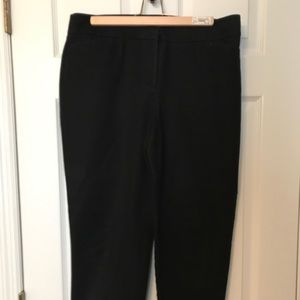 Black cropped LOFT pants